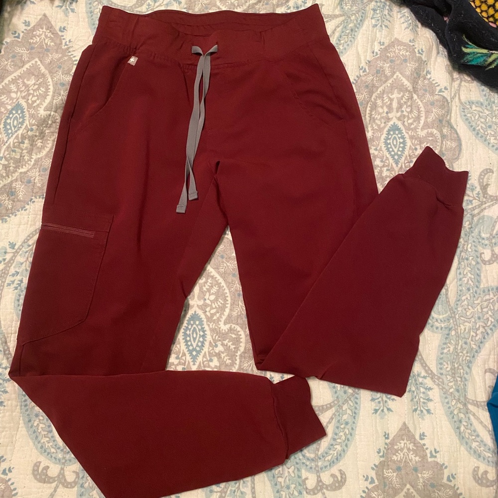 burgundy fig scrubs